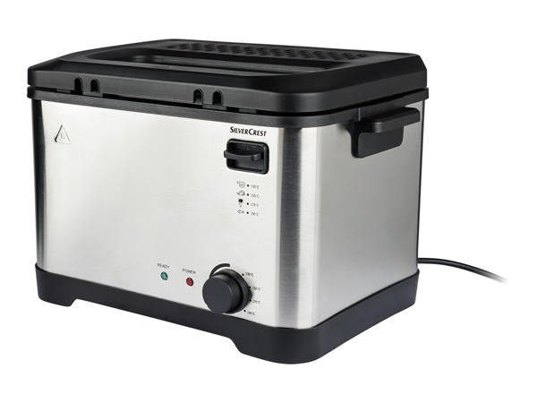 Silvercrest Deep fryer 4L 3 basket gray/Black color 2000W قلاية زيت من سيلفر كرست صناعة ألمانية مع ثلاث سلات بسعة 4 لتر وقوة 2000 واط - رمادي وأسود Silvercrest Deep fryer 4L 3 basket gray/Black color 2000W قلاية زيت من سيلفر كرست صناعة ألمانية مع ثلاث سلات بسعة 4 لتر وقوة 2000 واط - رمادي وأسود